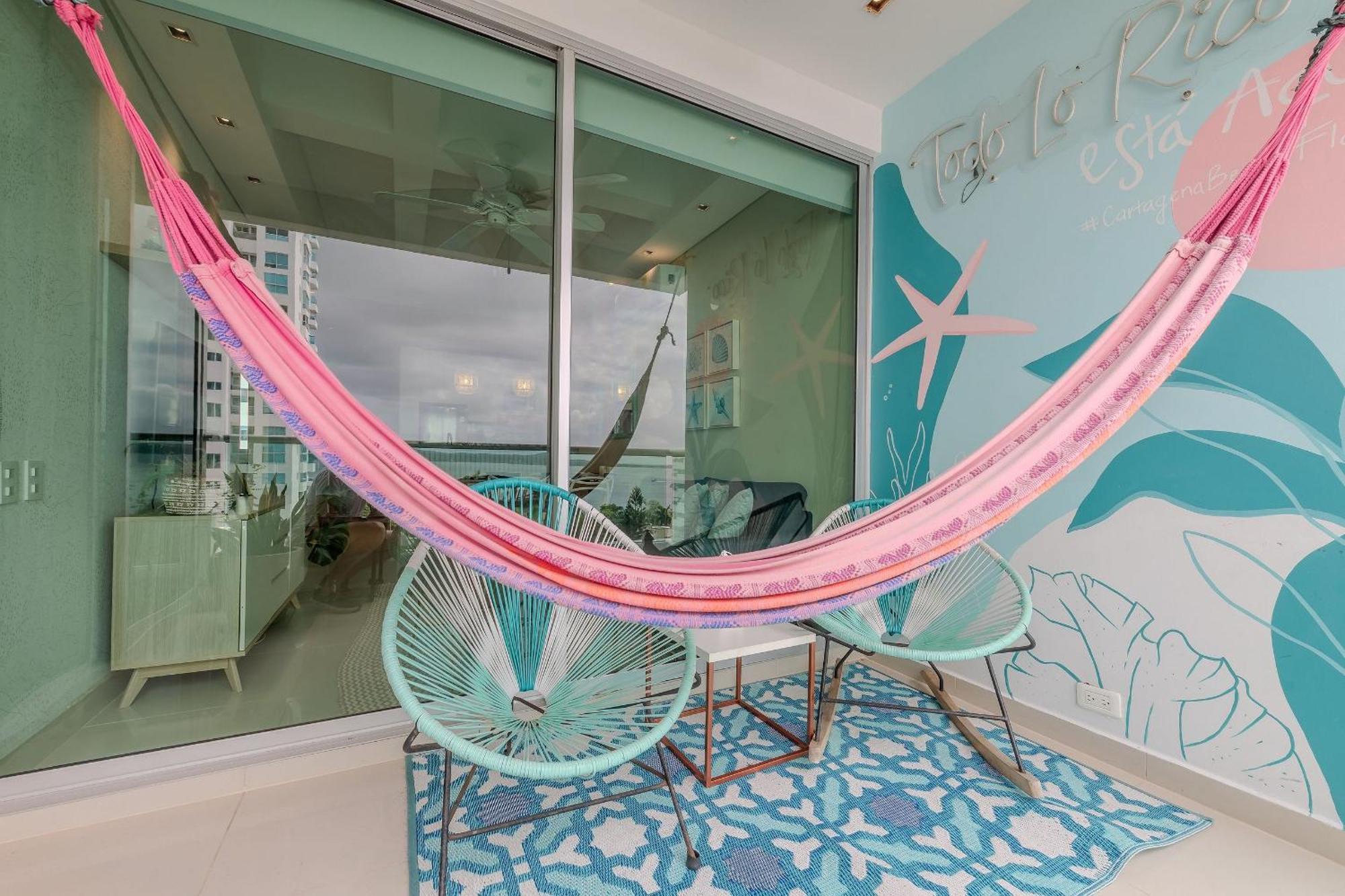 Apartamento Con Vista Al Mar - Piscina En La Azotea - 2 + 2 Baños Cartagena