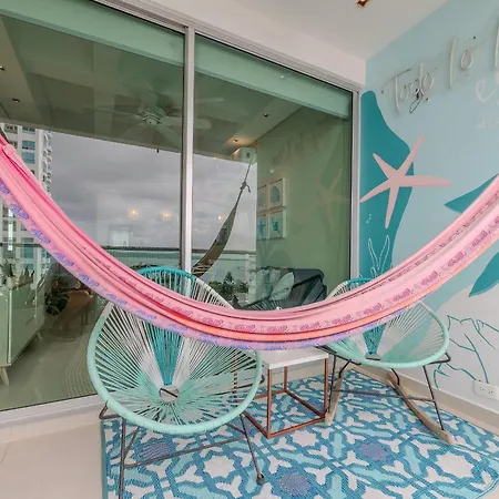 Apartment Con Vista Al Mar - Piscina En La Azotea - 2 + 2 Banos Cartagena